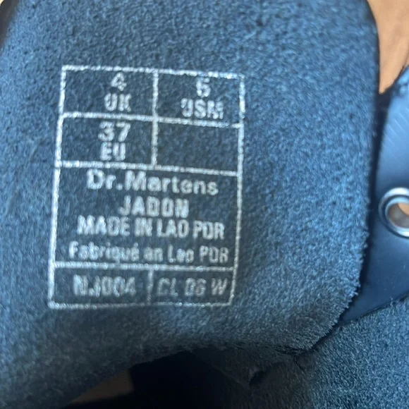 Dr Martens Black Jadon Platform Boots - Picture 3 of 9